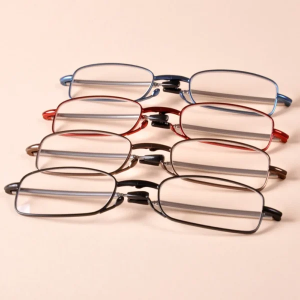 Meeshow Mini Portable Reader with Case Women Men Reading Glasses Power +1.0 to +3.5 High quality Reading Glasses R1002 - Image 4