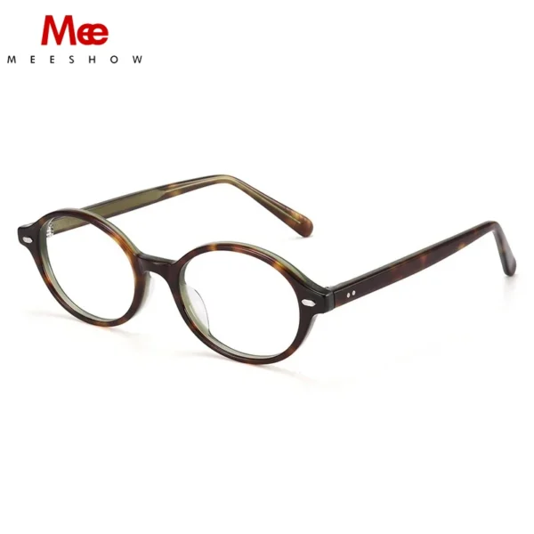 Meeshow Handmade Glasses Women's New Fashion Eyewear Tortoise Oval Optical Myopia Oculos Filter Blue Light Lenses Prescription - Image 6