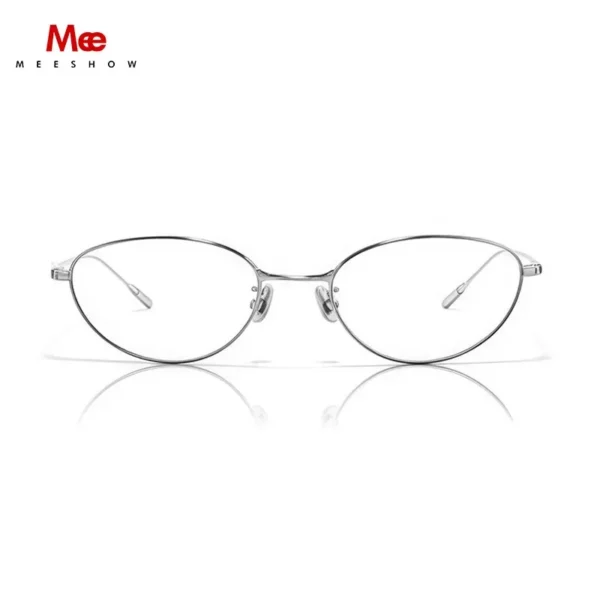Meeshow Brand New Chic Eyeglasses Women's Blue Light Blocking Glasses Trend CAT EYE Lady's Titanium Prescription Small Eyewear - Image 3