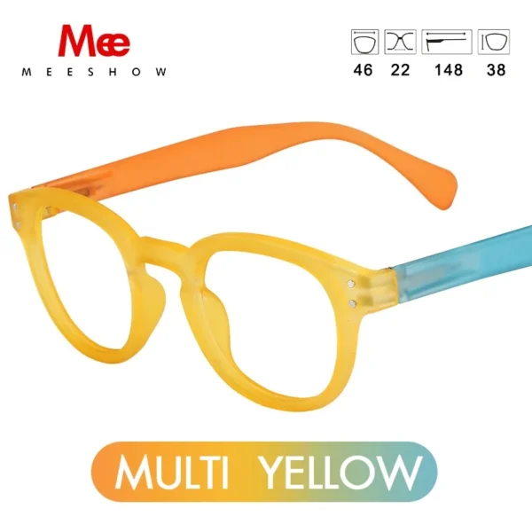 Meeshow Japen New Reading Glasses Anti blue ray eyeglasses Style Quality Spring Men Women blue light blocking UV400 1513