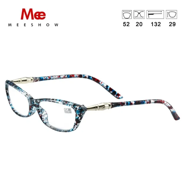 Messhow Reading Glasses Women's Glasses Metal Vintage Eyeglasses Cat Eye Bio Based Gafas De Lectura Presbyopia +1.75 1679 - Image 5