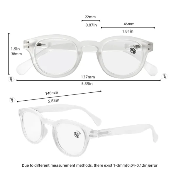 Meeshow New Jasper Mocha Reading Glasses Retro Europe Style Quality Men Women Eye Glasses With Flex Lesebrillen 1513 - Image 6