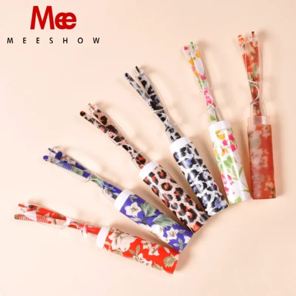 MEESHOW Reading Glasses Fashion Small Slim Portable Pen Men Women Rimless Lightweight GlassesMutlicolor R1001 - Image 4