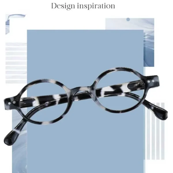 Meeshow stylish reading glasses New Glazed Ice women's glasses blue light blocking French presbyopia round retro eyeglasses 1730 - Image 5