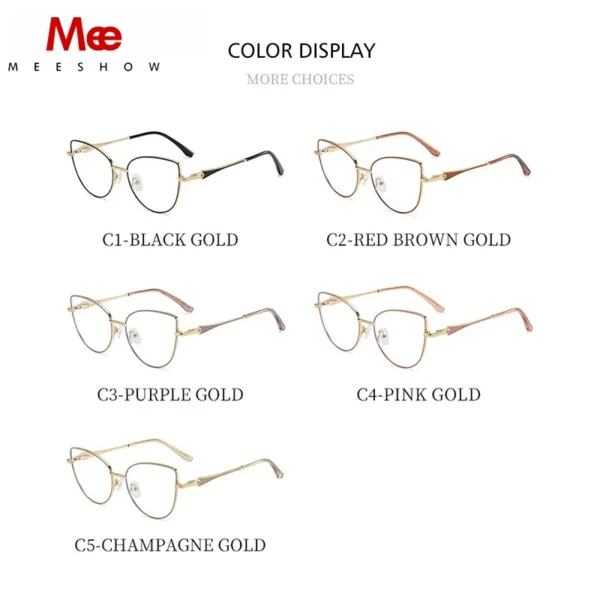 MEESHOW Glasses Woman Optical Lenses With Recipe Glases for Women Lunette Pour Femme Original Eyeglasses Women's Eyeglass Frame - Image 3
