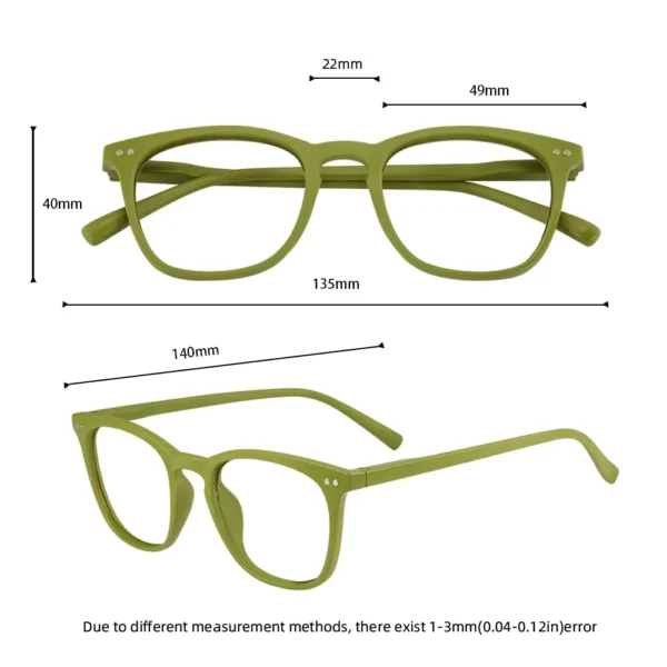 Meeshow Photochromic Reading Glasses Men Women Eyeglasses Retro Europe Style blue light blocking Glasses +1.5 +2.0 1765 – Bild 3