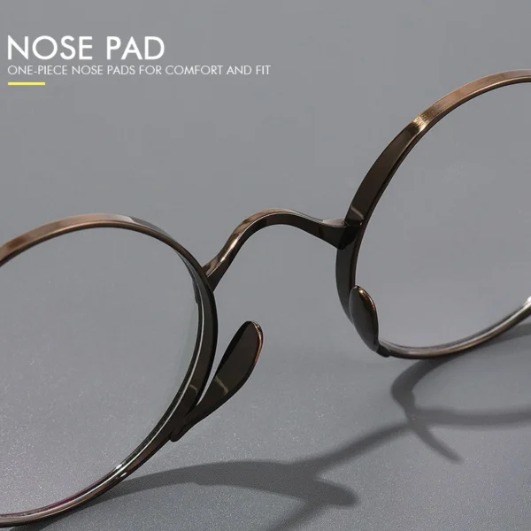 MEESHOW Brand Pure Titanium Women Glasses Frame Men Retro Round Prescription Eyeglasses Myopia 131mm Optical Hand Made 9818 - Image 2