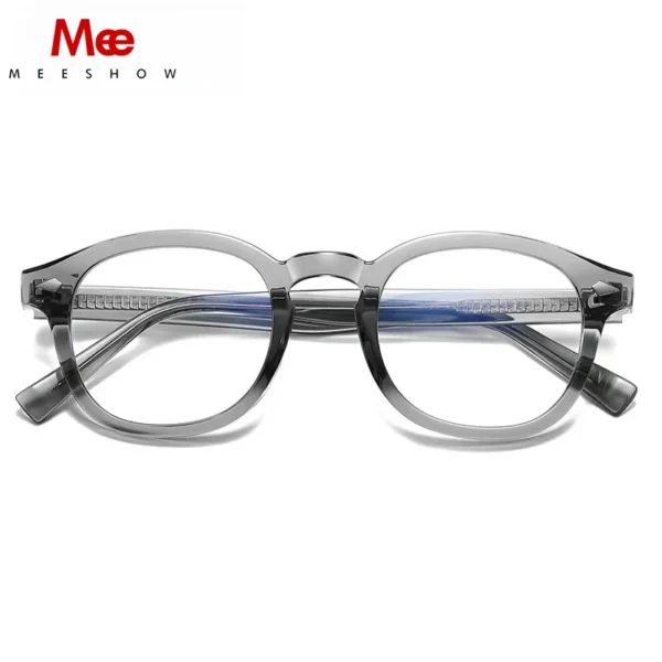 MEESHOW Geometric Round Small Frame Design Anti-Blue Light Glasses Customizable Prescription Women's Reading Glasses 7920 - Image 3