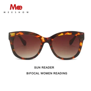 Meeshow Sun Reading glasses Trend Women Bifocal Glass Lunettes Chic Solaires UV400 Sun Reader French Presbyopia glasses 2227