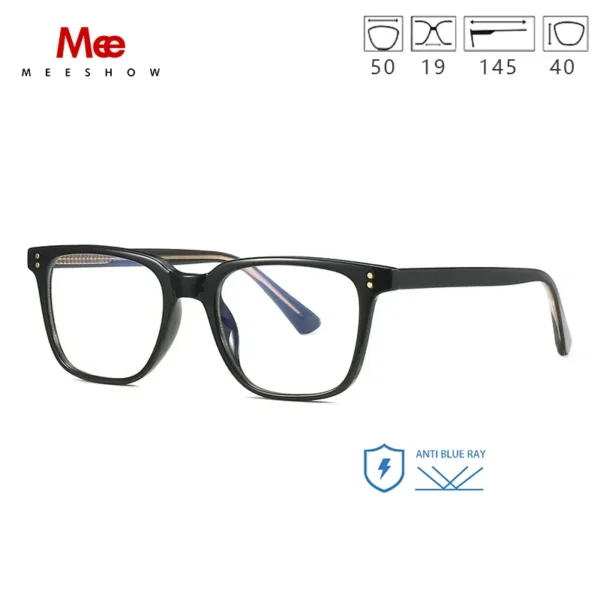 MEESHOW Design TR90 Glasses Frame Square Eyeglasses Luxury Prescription Glasses Frames Optical Eyewear 5117 - Image 4