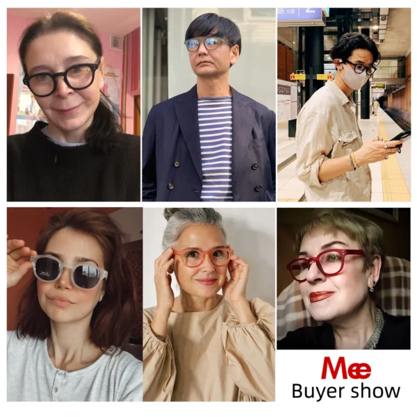 Meeshow blue light Reading Glasses Men Women's Transparent Retro Eyeglasses computer protection blocking Winter X'MAS readers - Image 4