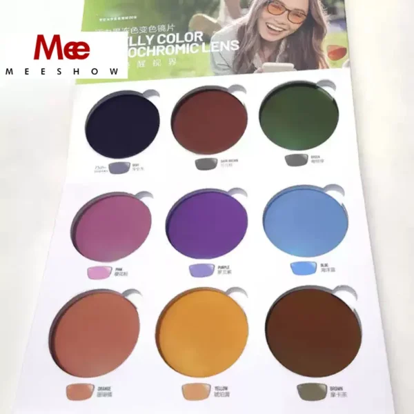 MEESHOW Brand Lens 1.61 MR-8 Photochromic High Quality Toughness Darkens outdoors in seconds Optical Lenses for Rimless glasses - Image 4