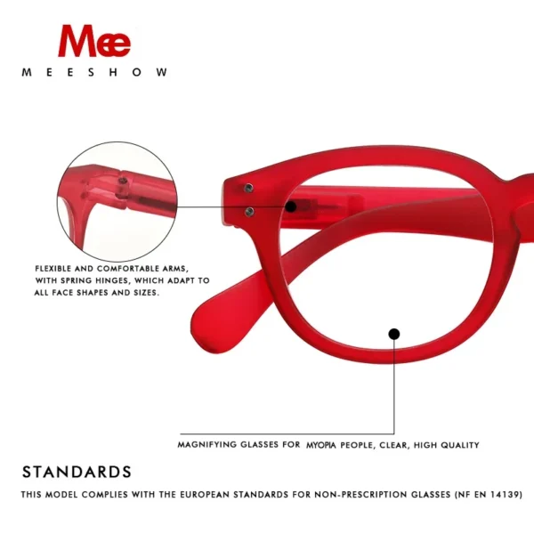 Meeshow Reading Glasses Men Women Brand Retro Fashion Eyeglasses French Style Lesebrillen glasses 1.5 2.0 Stylish Readers 1513 - Image 5