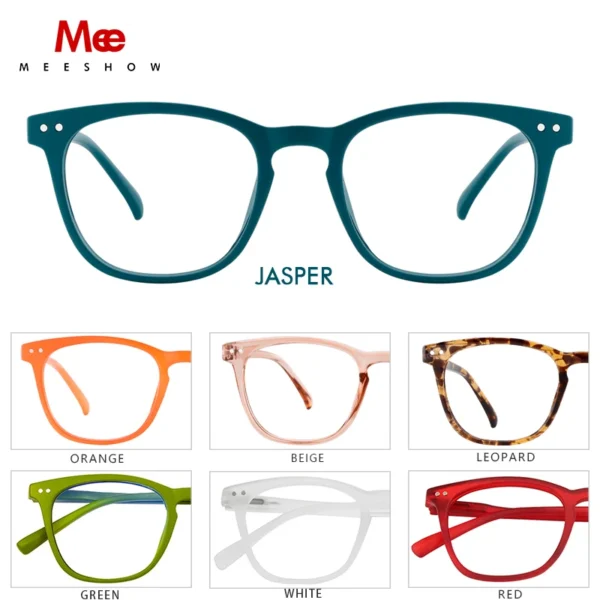 Meeshow blue light blocking Eyeglasses Square Men Women Eye Glasses classic Retro Europe French Glasses +1.5 +2.0 1765 - Image 3