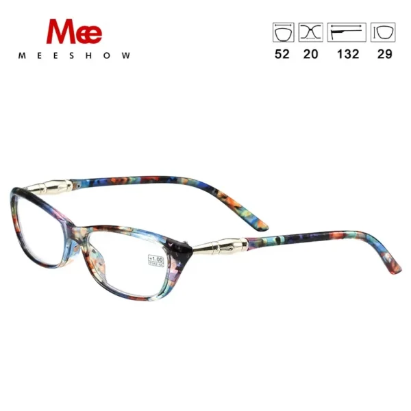 Messhow Reading Glasses Women's Glasses Metal Vintage Eyeglasses Cat Eye Bio Based Gafas De Lectura Presbyopia +1.75 1679 - Image 4