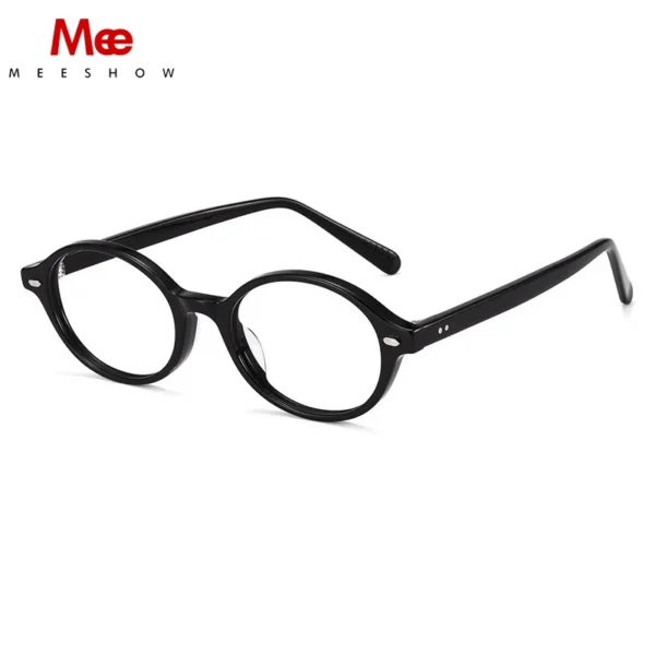 Meeshow Handmade Glasses Women's New Fashion Eyewear Tortoise Oval Optical Myopia Oculos Filter Blue Light Lenses Prescription - Image 5