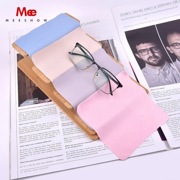 10pcs/lot 15x15cm High Quality Cleaning Cloths Glasses Mobile Phone Wiping Cloth With Microfiber Utility Sunglasses lenses cloth - Image 3