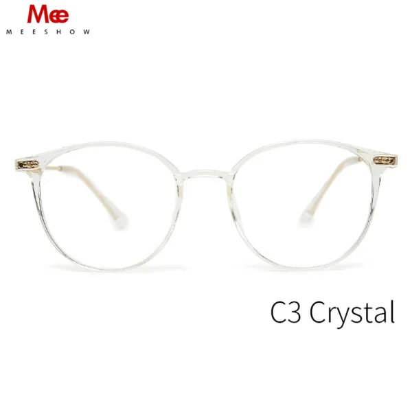 MEESHOW Round Eye Glasses Frame Women Ultralight Fashion Myopia Prescription Eyeglasses Frames TR90 Optical Glasses for Women - Image 4