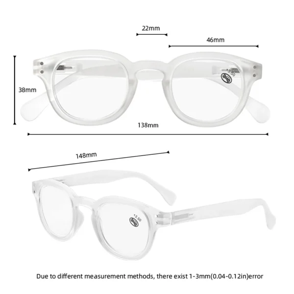 Meeshow blue light Reading Glasses Men Women's Transparent Retro Eyeglasses computer protection blocking Winter X'MAS readers - Image 2