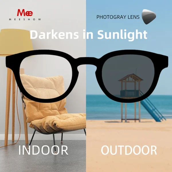 Meeshow Photochromic Reading Glasses Men Women Eyeglasses Retro Europe Style blue light blocking Glasses +1.5 +2.0 1765 – Bild 4