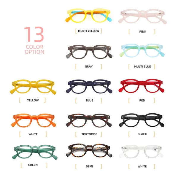 Meeshow Reading Glasses Men Women Bio Based Retro Fashion Eyeglasses computer protection Optical frame Mocha presbyopia 1513 - Image 6
