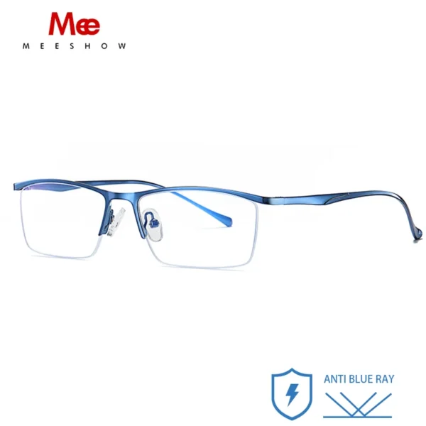 Meeshow Anti Blue Light Blocking Men's Reading Glasses CR-39 Resin Lens Glasses Women Mens eyeglasses diopter 1 - Image 3