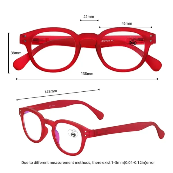 Meeshoow Quality stylish Glasses Retro Europe Classic Men Women EyeGlasses With Flex transparent Prescription Reader 1513 - Image 3