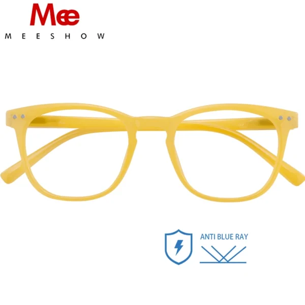 Meeshow blue light blocking Eyeglasses Square Men Women Eye Glasses classic Retro Europe French Glasses +1.5 +2.0 1765 - Image 6