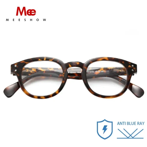 Meeshow Blue light blocking Reading Glasses Women's stylish Presbyopia men's Anti Blue RayComputer Eyewear UV400 Eyeglass 1513