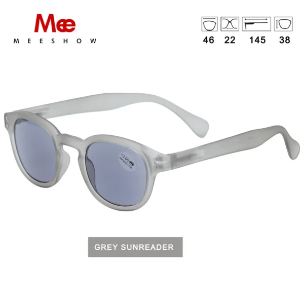 Meeshow Reading sunglasses Men Women Green Glass Lunettes De Lecture Solaires UV400 Sun Reader Summer Presbyopia glasses 1513 - Image 3
