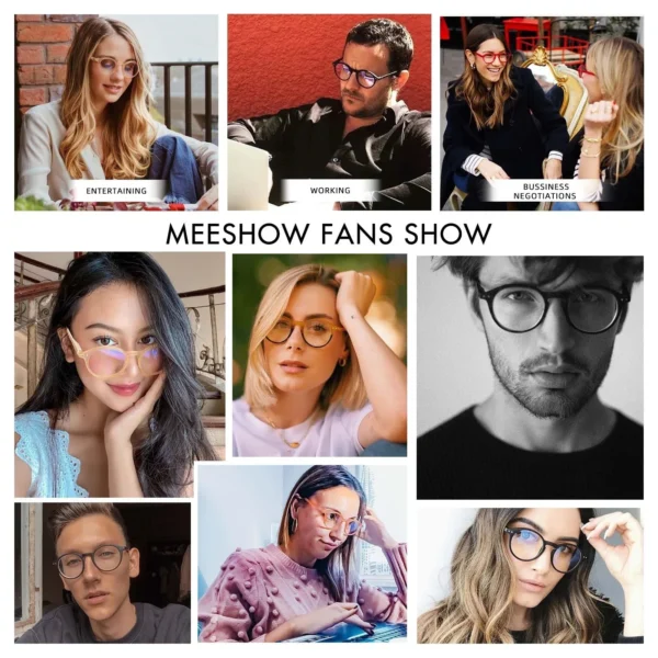 Meeshow Brand Reading Glasses Women Mens' Retro glasse 2022 new fashion Eye glasses Lesebrillen Europe Stylish readers Glasses – Bild 6