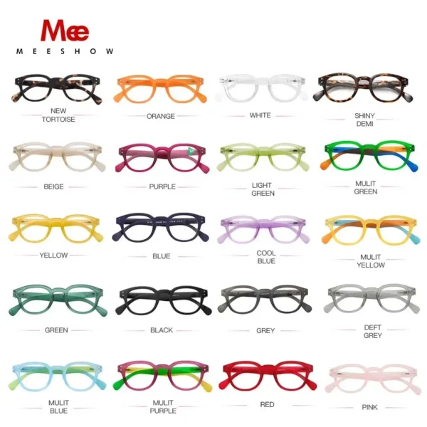 Meeshow New Honey Peach Reading Glasses Retro Europe Style Quality Men Women Eye Glasses With Flex Lesebrillen 1513 - Imagen 6
