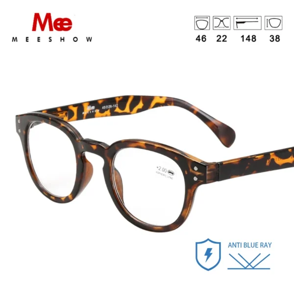 Meeshow Blue light blocking Reading Glasses Women's stylish Presbyopia men's Anti Blue RayComputer Eyewear UV400 Eyeglass 1513 - Image 2