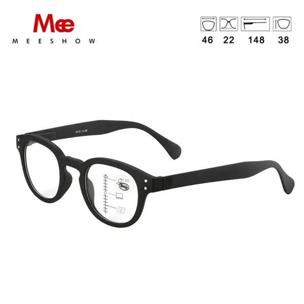 Meeshow Multifocal Reading Glasses Transparent Man Retro EyeGlasses French Woman progressive men's blue light eyeglasses 1513 - Image 3