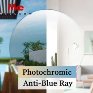 MEESHOW Photochromic Lens Anti Blue Light Rays Series 1.56 1.61 1.67 Prescription CR-39 Resin Aspheric Glasses Lenses Myopia