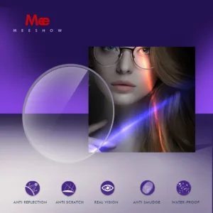 Meeshow Brand Anti Blue Light Blocking Lens Series 1.56 1.61 1.67 Optical Prescription Glasses Lens Myopia Hyperopia Thin Lenses