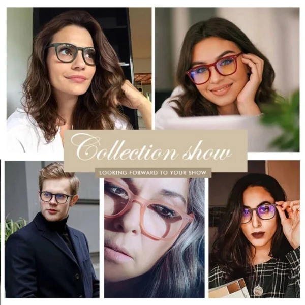 Meeshow blue light blocking Eyeglasses Square Men Women Eye Glasses classic Retro Europe French Glasses +1.5 +2.0 1765 - Image 5