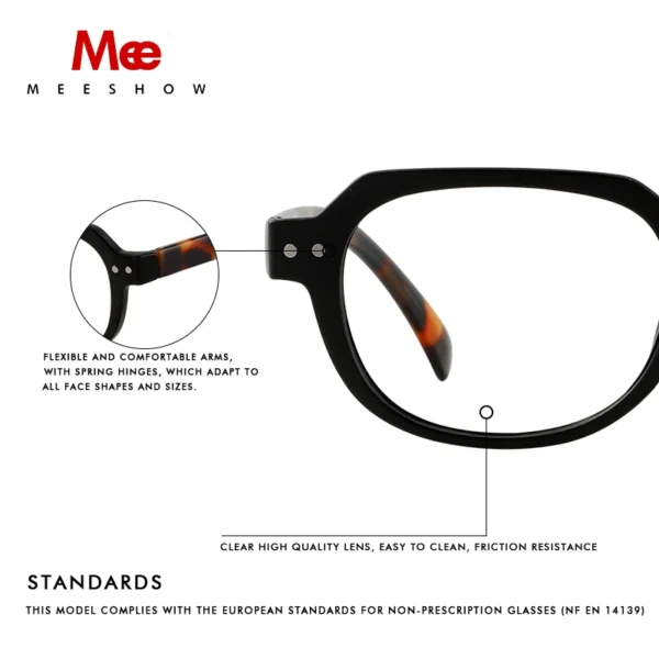 Meeshow New design Reading Glasses Women's Retro Glasses Frame Men Europe Stylish Brand eyeglasses Brazil Lesebrille 1740 - Image 5