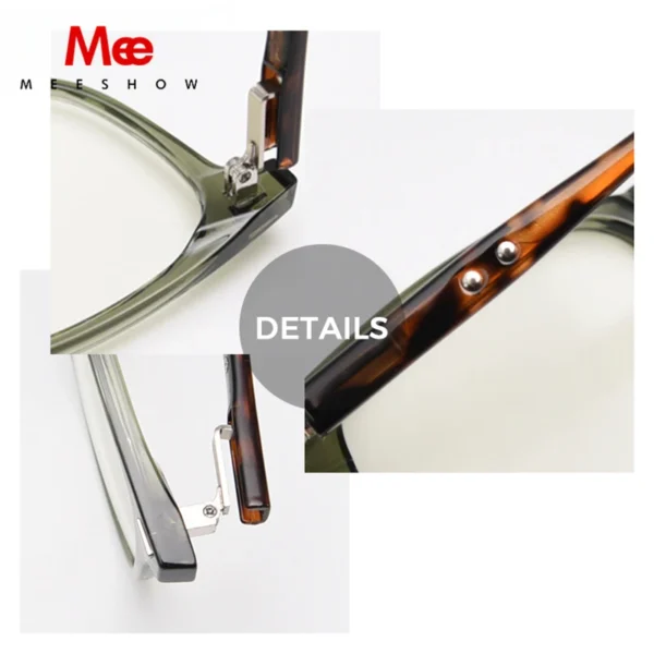 MEESHOW Men's Reading glasses Anti Blue Light Blocking Men Eyeglasses CR-39 Lenses Prescription Hyperopia Myopia Big face Gafas - Image 5