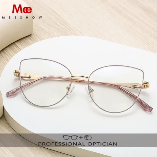 MEESHOW Glasses Woman Optical Lenses With Recipe Glases for Women Lunette Pour Femme Original Eyeglasses Women's Eyeglass Frame