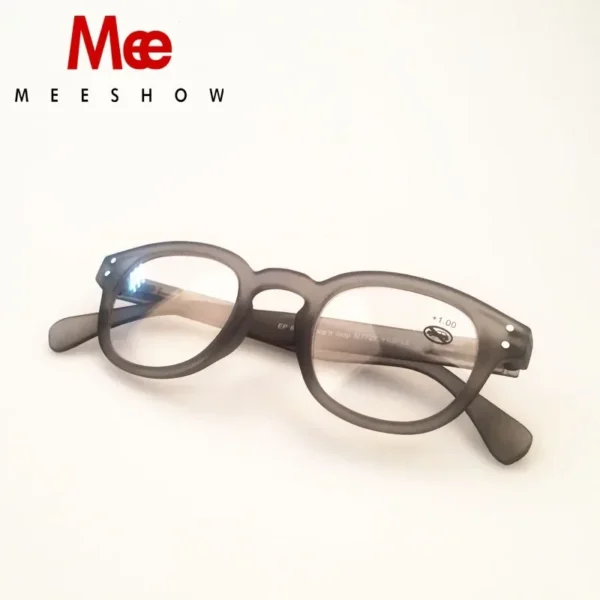 Meeshow Reading Glasses Round Men Women Eye Glasses Retro Europe Style French Presbyopia stylish reader +175 1513 - Image 2