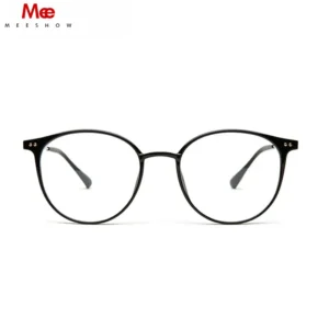 MEESHOW Round Eye Glasses Frame Women Ultralight Fashion Myopia Prescription Eyeglasses Frames TR90 Optical Glasses for Women