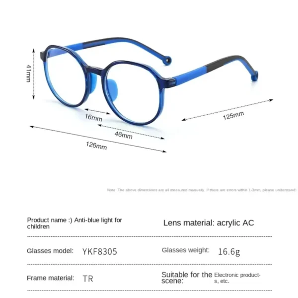 MEESHOW High Quality Kids Optical Frames Eyeglasses Child Computer Gaming Glasses Anti Blue Light Glasses TR90 Eye Protection - Image 6