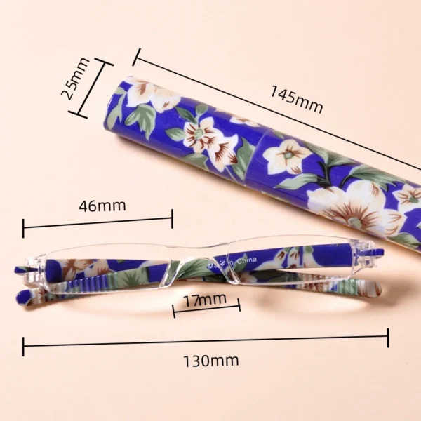 MEESHOW Reading Glasses Fashion Small Slim Portable Pen Men Women Rimless Lightweight GlassesMutlicolor R1001 - Image 2