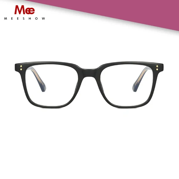 MEESHOW Design TR90 Glasses Frame Square Eyeglasses Luxury Prescription Glasses Frames Optical Eyewear 5117