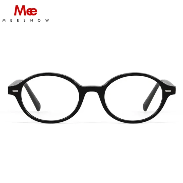 Meeshow Handmade Glasses Women's New Fashion Eyewear Tortoise Oval Optical Myopia Oculos Filter Blue Light Lenses Prescription - Image 4
