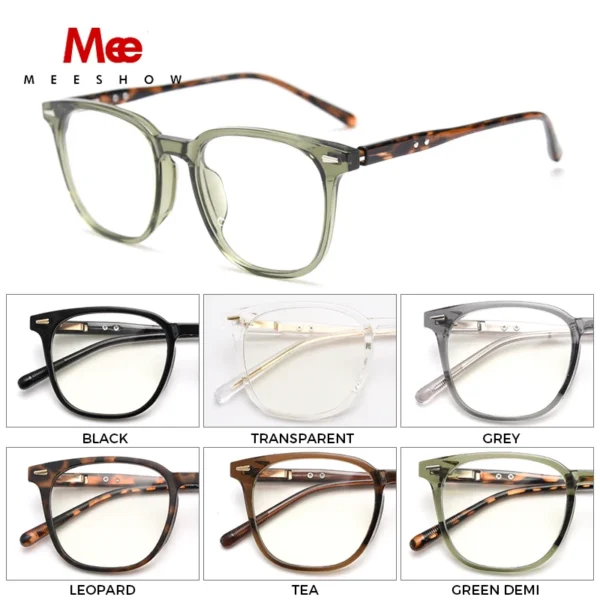 MEESHOW Men's Reading glasses Anti Blue Light Blocking Men Eyeglasses CR-39 Lenses Prescription Hyperopia Myopia Big face Gafas - Image 4
