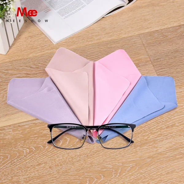 10pcs/lot 15x15cm High Quality Cleaning Cloths Glasses Mobile Phone Wiping Cloth With Microfiber Utility Sunglasses lenses cloth - Image 2