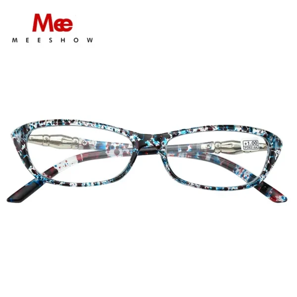 Messhow Reading Glasses Women's Glasses Metal Vintage Eyeglasses Cat Eye Bio Based Gafas De Lectura Presbyopia +1.75 1679 - Image 2