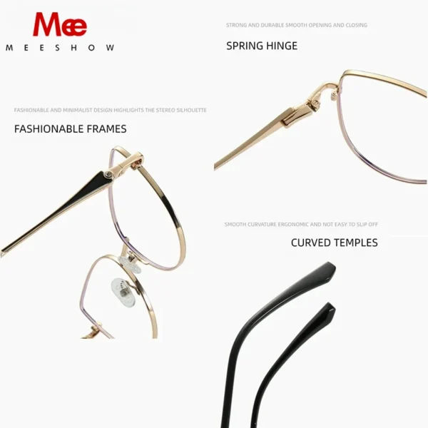 MEESHOW Glasses Woman Optical Lenses With Recipe Glases for Women Lunette Pour Femme Original Eyeglasses Women's Eyeglass Frame - Image 4